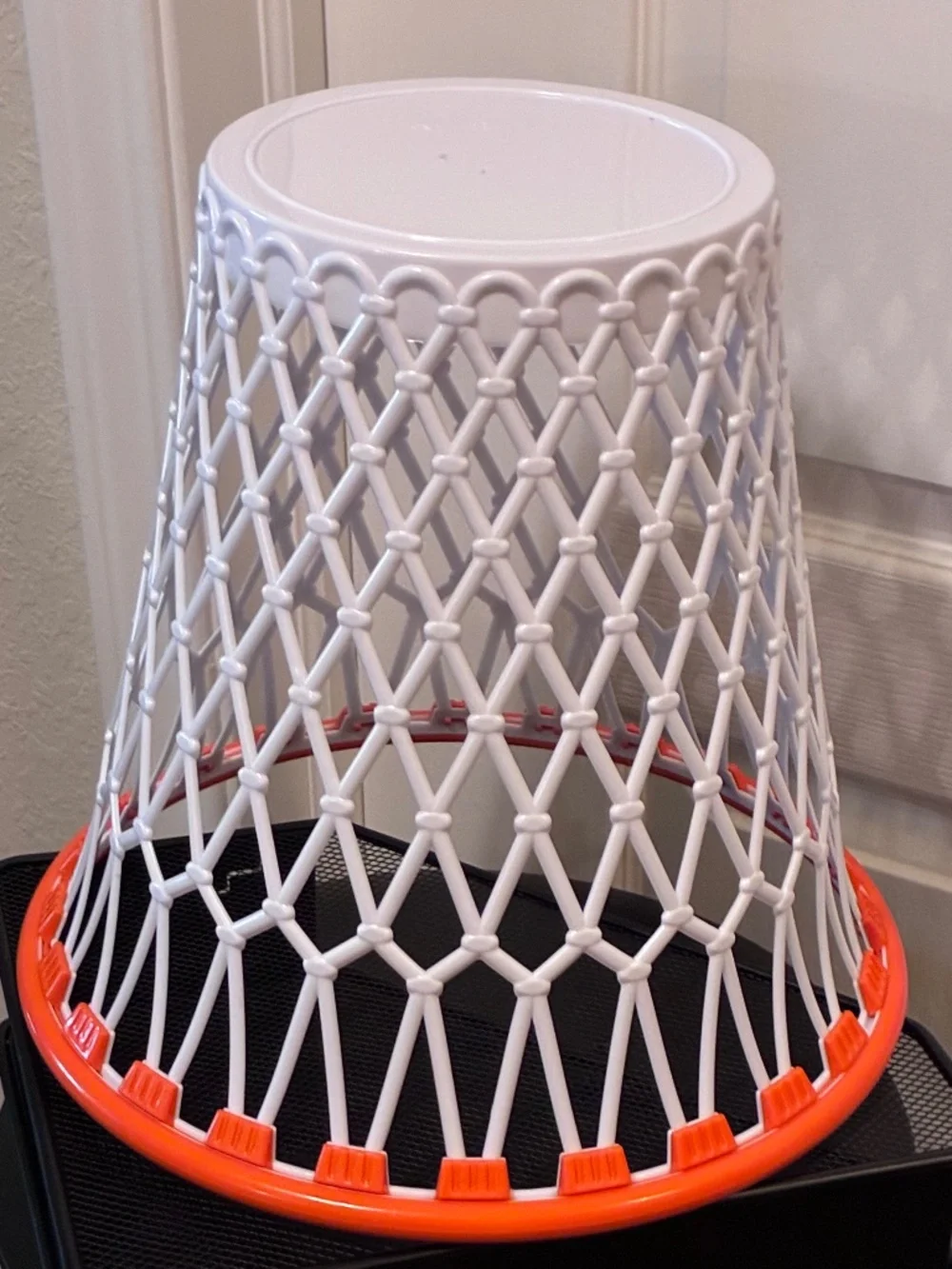 Basketball Hoop Trash Can & Large IKEA Plush Basketball Pillow